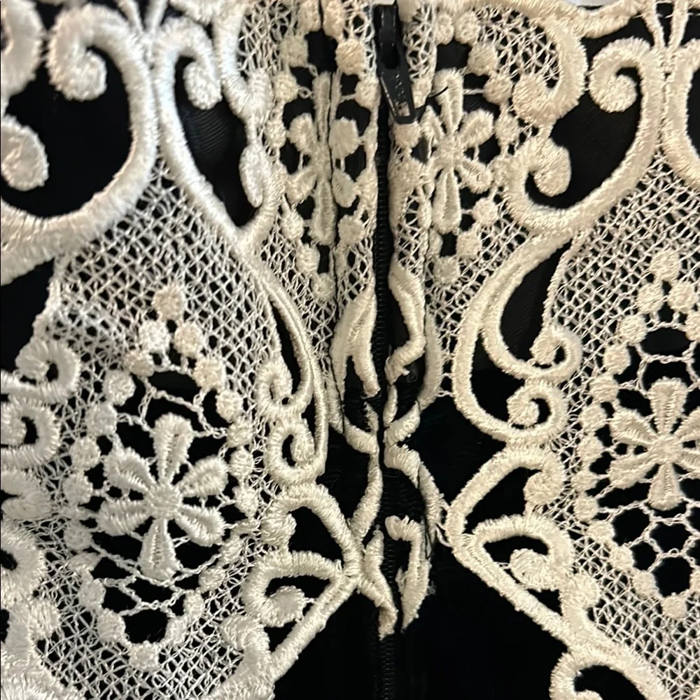 Scott McClintock Black and White High Low Dress - Picture 4 of 10